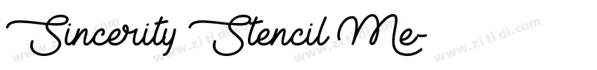 Sincerity Stencil Me字体转换